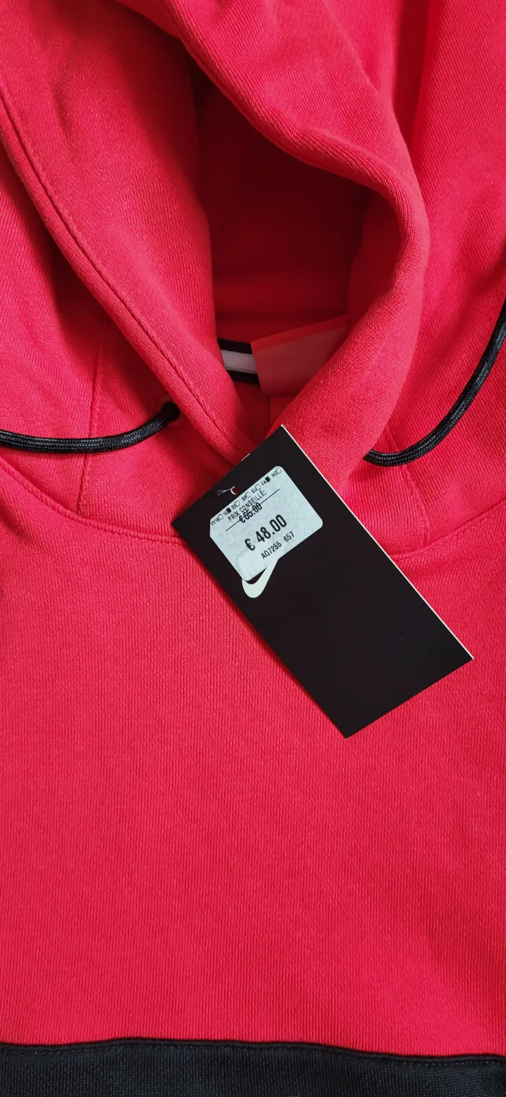 Sweat à capuche Nike Air rouge et noir – Nike – taille L 5