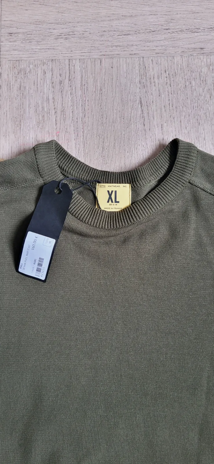 Nitto Knitwear Pull en maille vert olive taille XL – Nitto Knitwear – taille XL 6