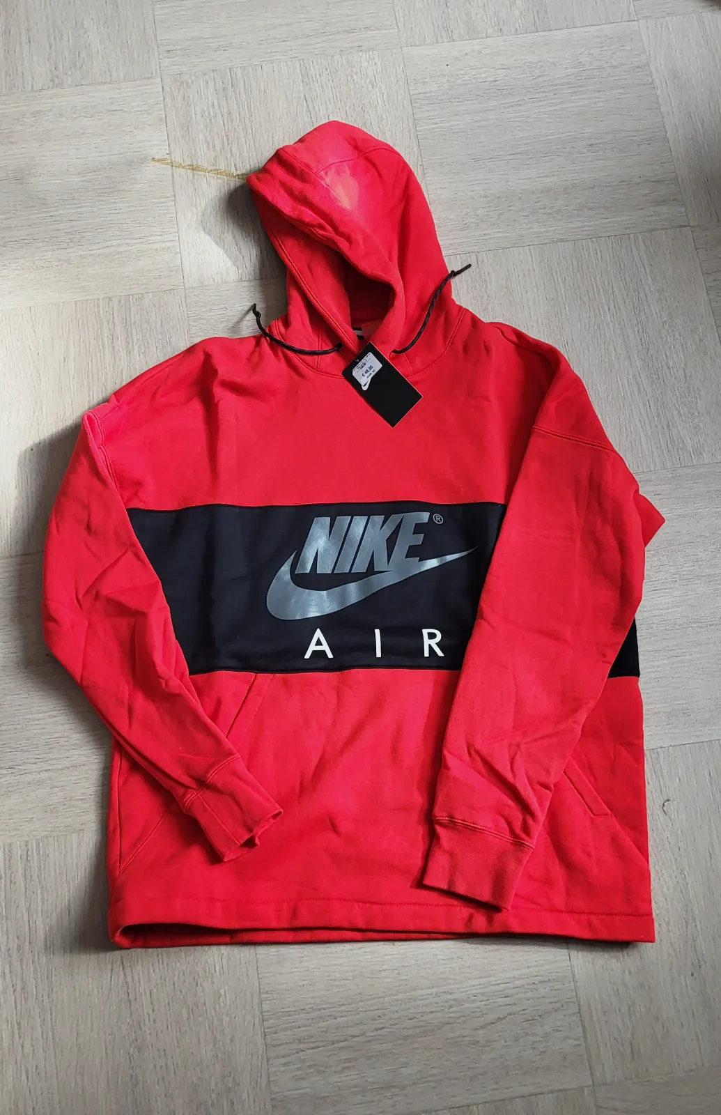 Sweat à capuche Nike Air rouge et noir – Nike – taille L 4