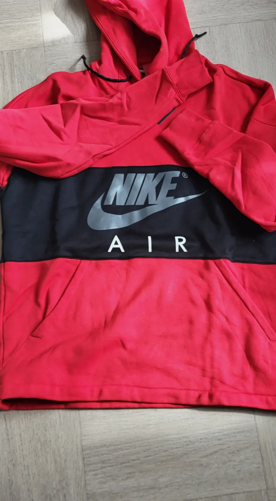 Sweat à capuche Nike Air rouge et noir – Nike – taille L 6