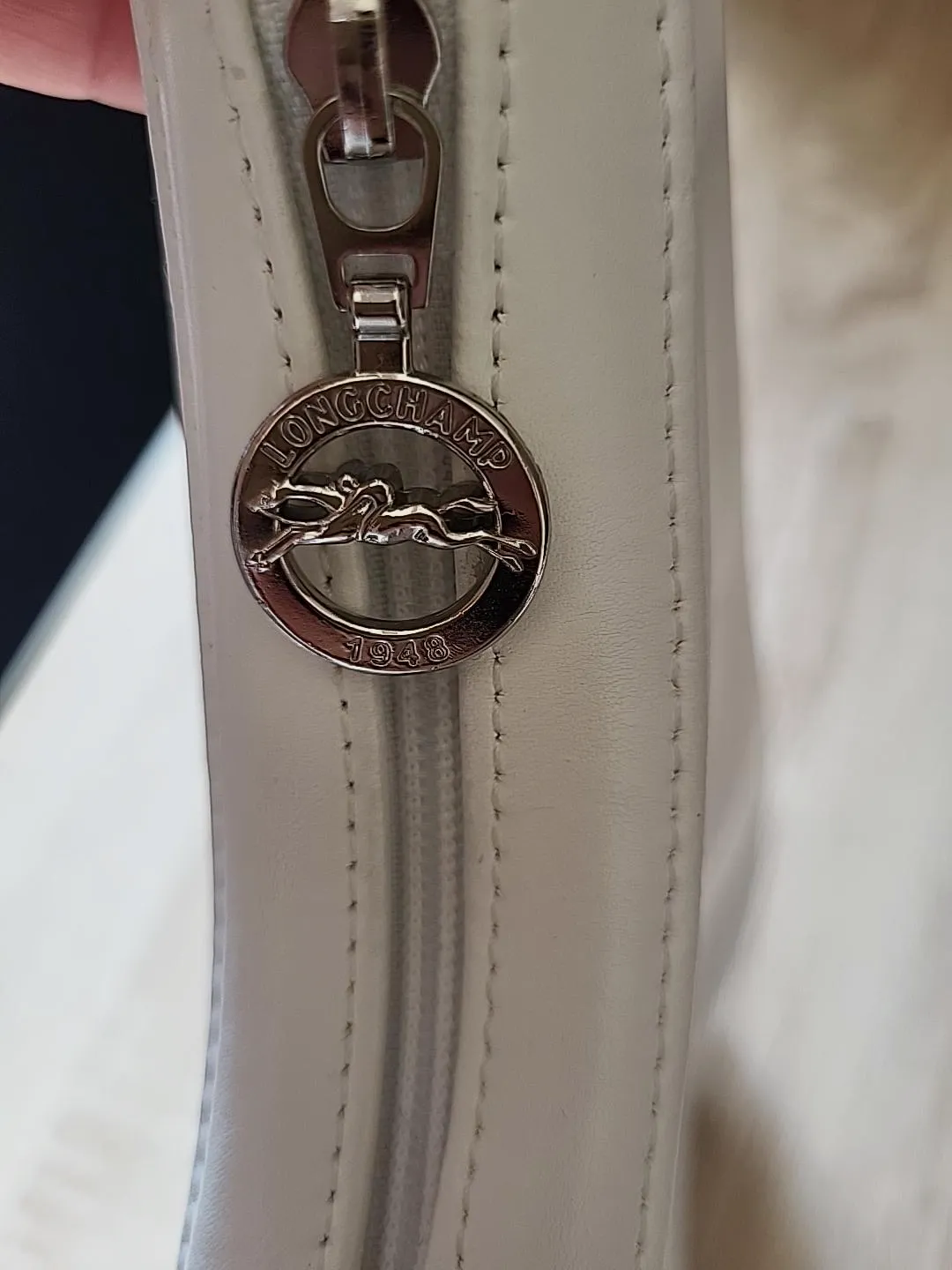 Sac porté épaule Longchamp Roseau en cuir blanc – Longchamp – taille Taille unique 6