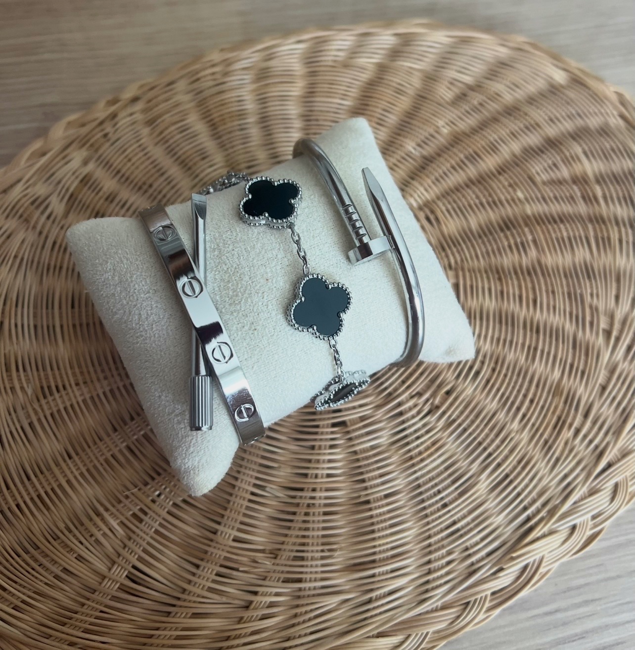 Ensemble bracelet argenté 