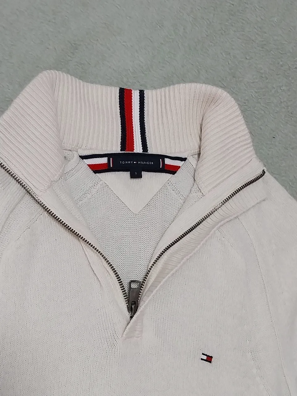 Jersey blanco de lana Tommy Hilfiger, talla S – Tommy Hilfiger – taille S 8