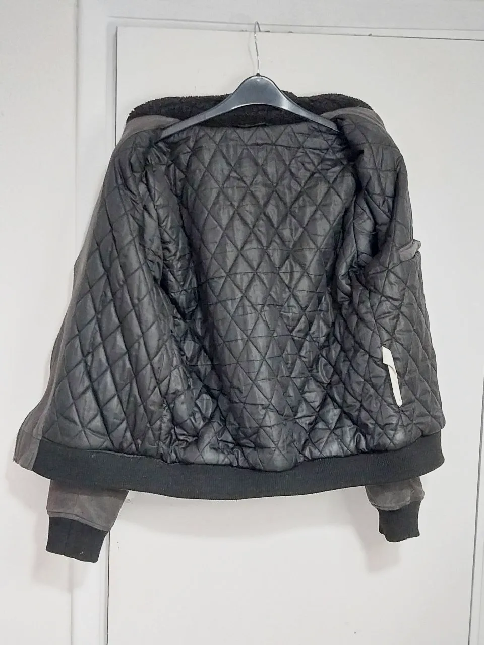 Chaqueta gris efecto piel Zara, talla L – Zara – taille L 6