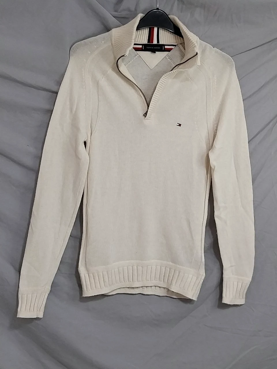 Jersey blanco de lana Tommy Hilfiger, talla S