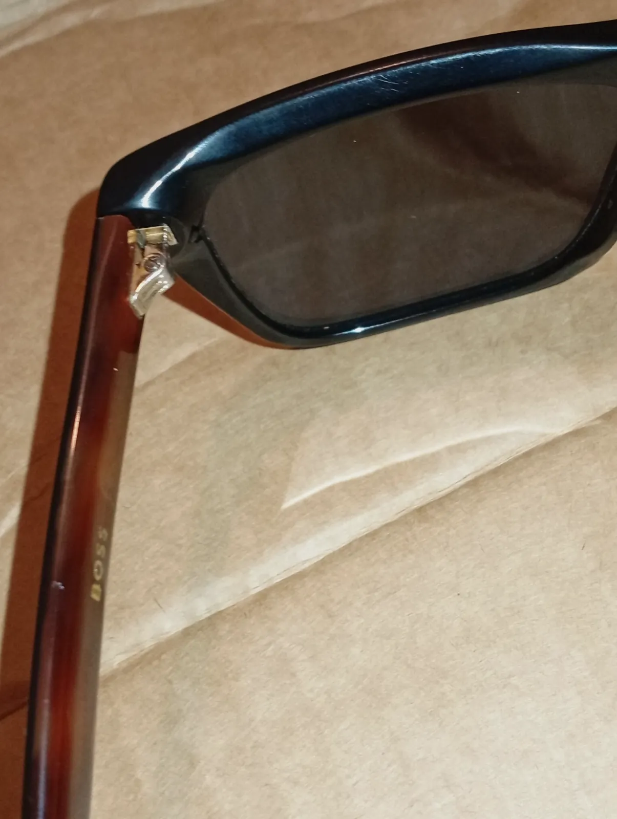 Lunettes de soleil noires style rectangulaire – BOSS – taille Taille unique 9