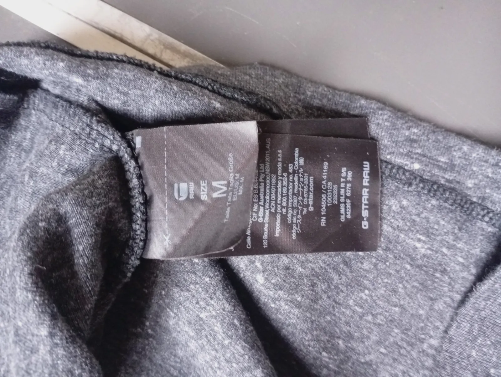 T-shirt G-Star RAW gris chiné imprimé – G-Star RAW – taille L 4