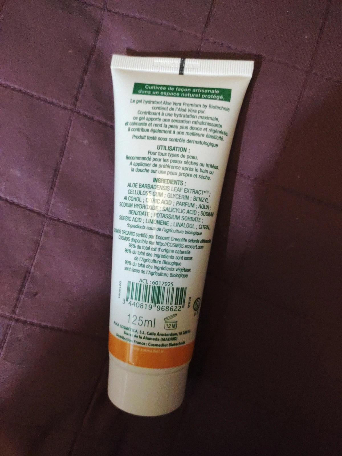 Gel aloe Vera – by biotechnie 2