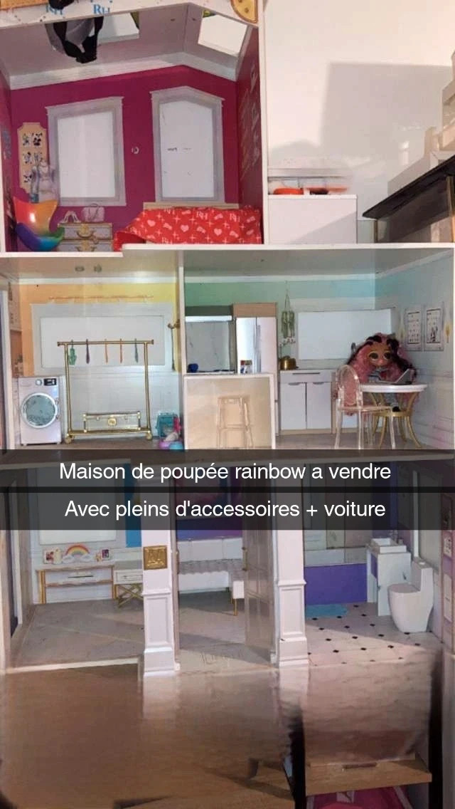 Maison de poupée rainbow – Rainbow – taille Taille unique