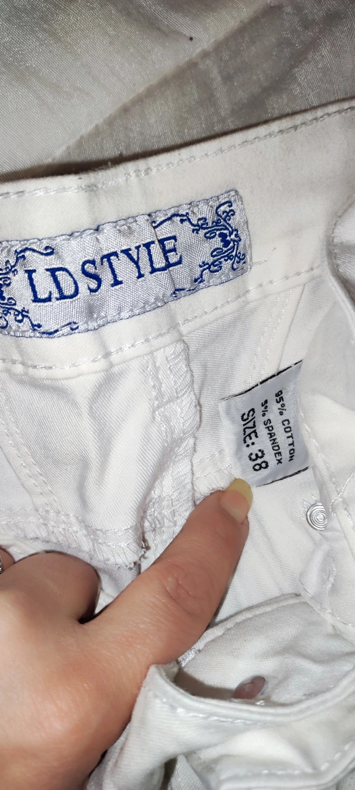 Jeans blanc – LD style – taille M / 38 / 10 2