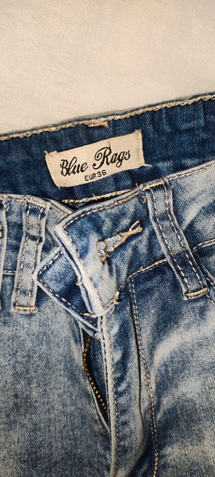 Jeans troué – Blue Rags – taille S / 36 / 8 2