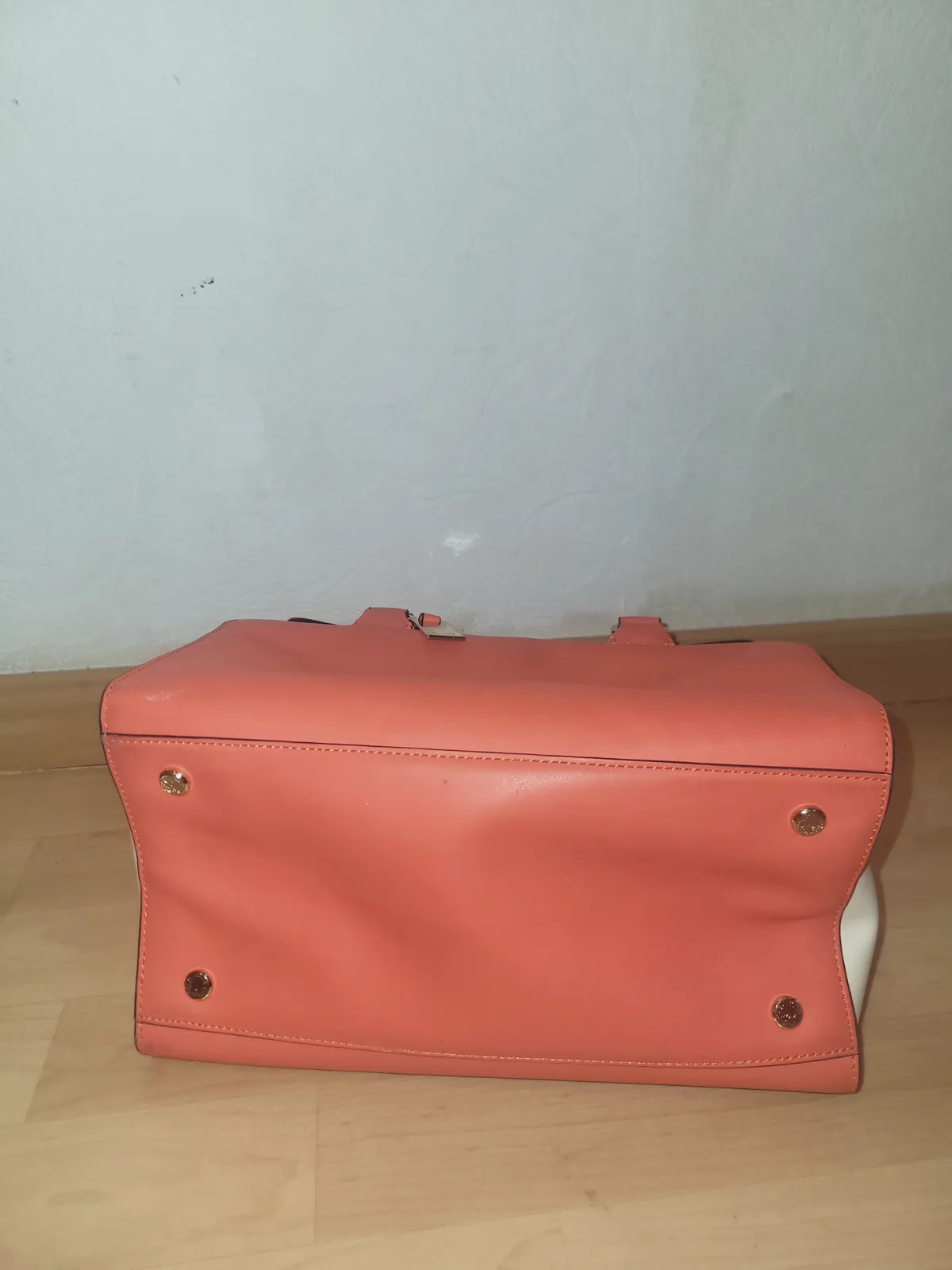 Grand sac cabas tote bag bicolore — Beige et Noir / Imprimé Vintage – Giant 5