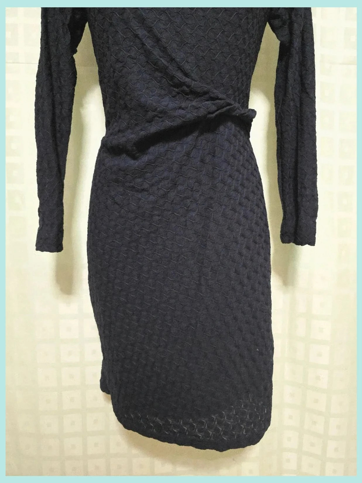 Dark navy textured knot dress – Punt Roma – taille S / 36 / 8 3