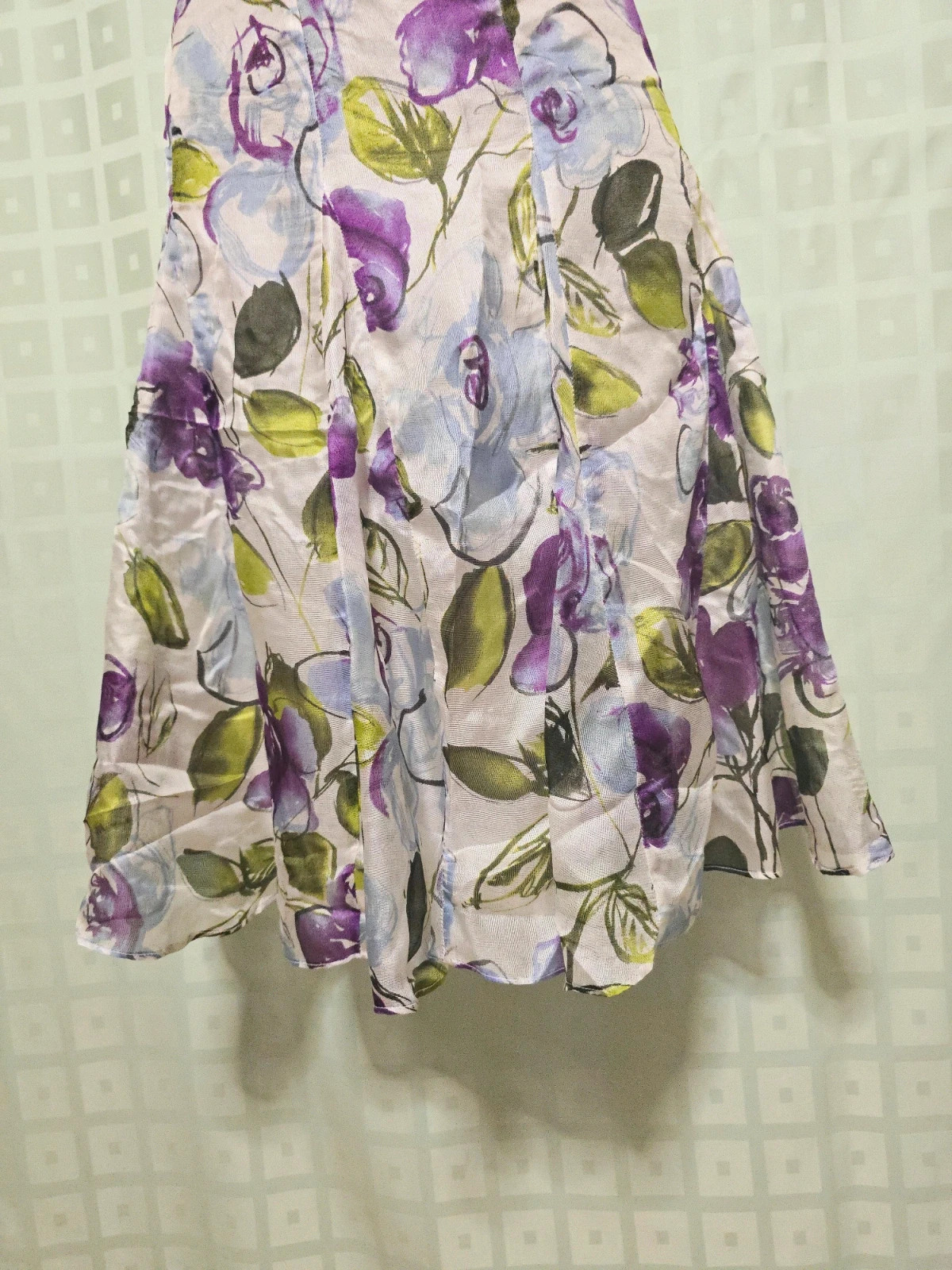Roberto Verino 100% Silk Floral Midi Skirt – Roberto Verino – taille XL / 42 / 14 3