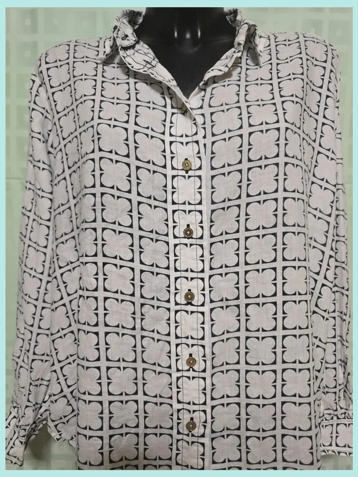 Liz Claiborne Geometric Floral Blouse – Liz Claiborne – taille XL / 42 / 14 2