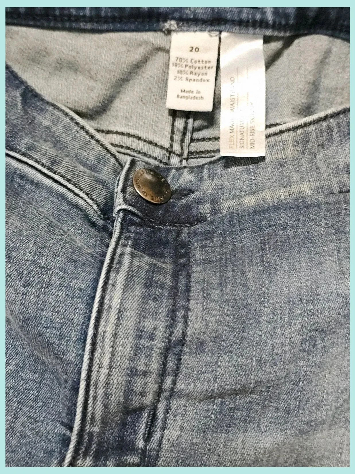 High Rise Stretch Skinny Jeans – Lane Bryant – taille 4XL / 48 / 20 5
