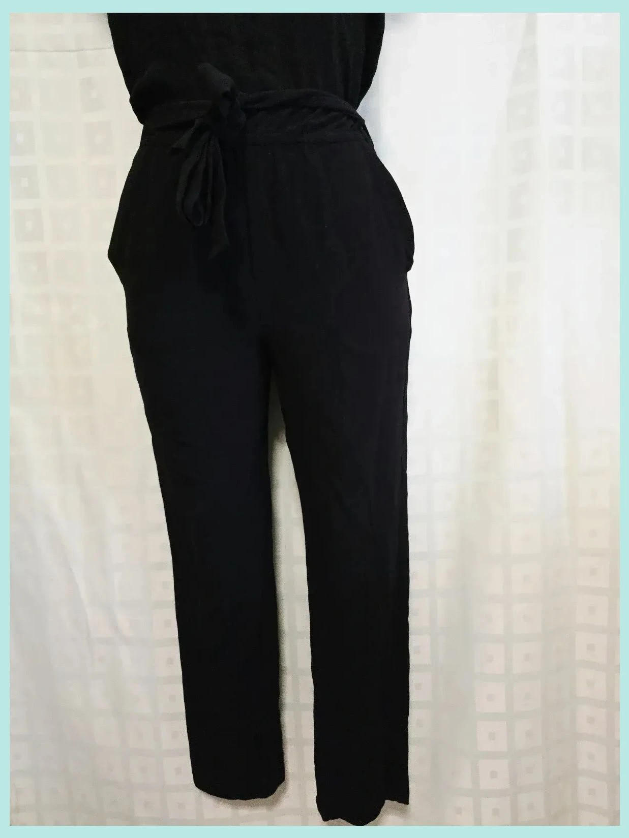 Black Sleeveless Tie Waist Jumpsuit – Massimo Dutti – taille XS / 34 / 6 4