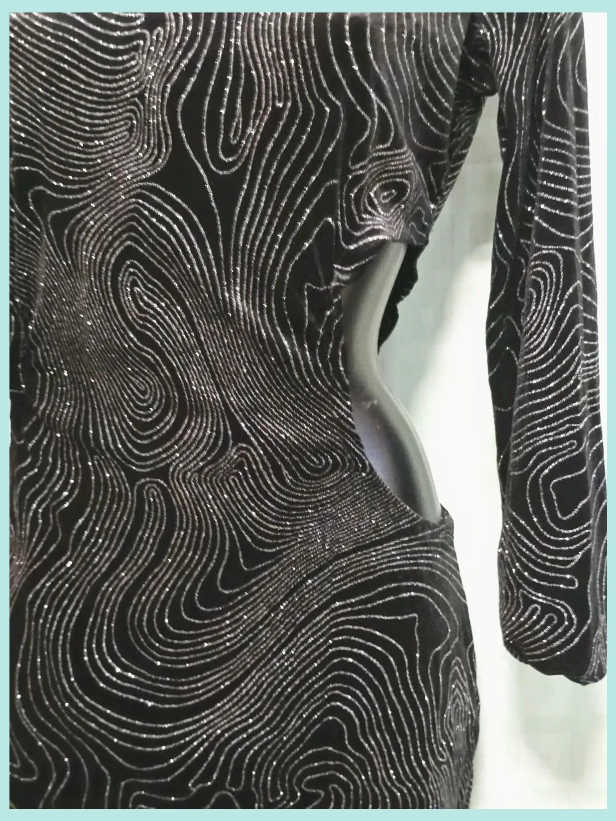 Silver Glitter Bodycon Party Dress – H&M Divided – taille M / 38 / 10 4
