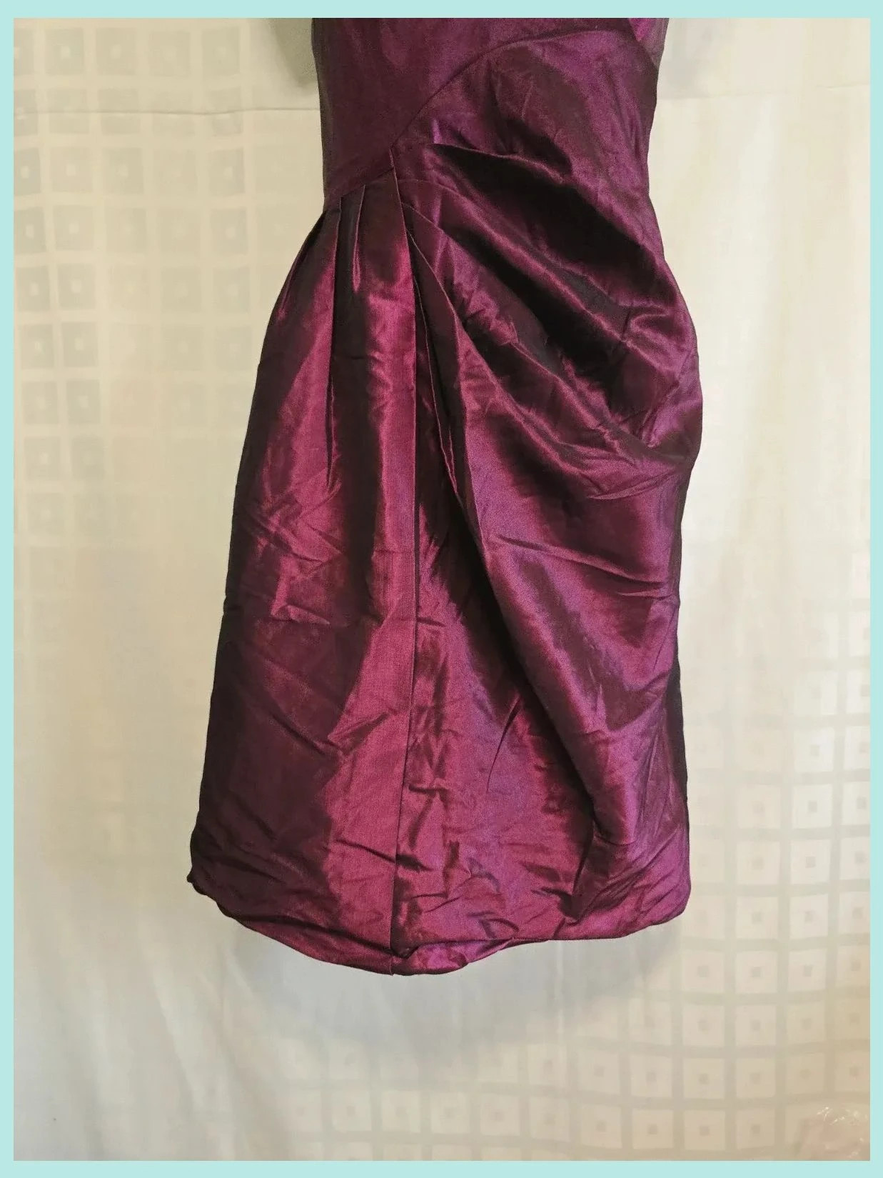 Elegant Purple Satin Cocktail Dress – Trucco – taille M / 38 / 10 5
