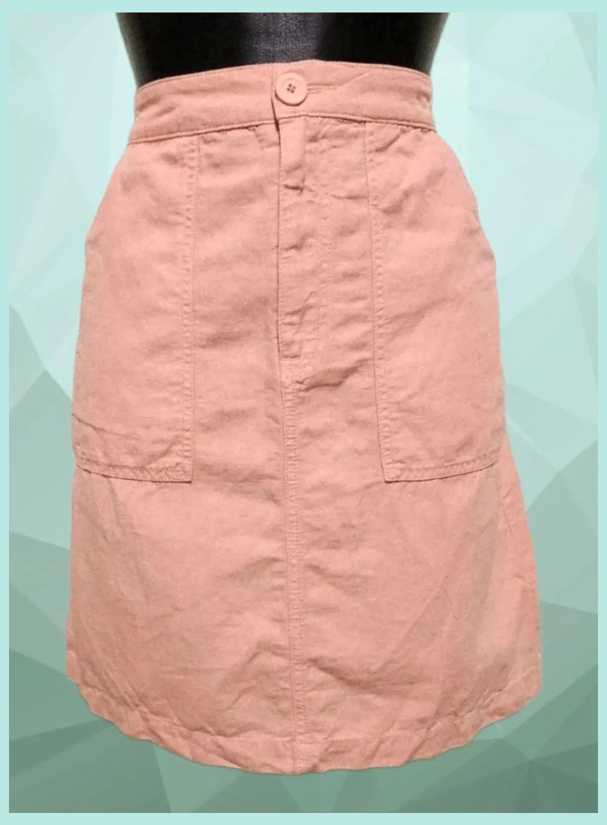 High Waist Skirt pastel orange