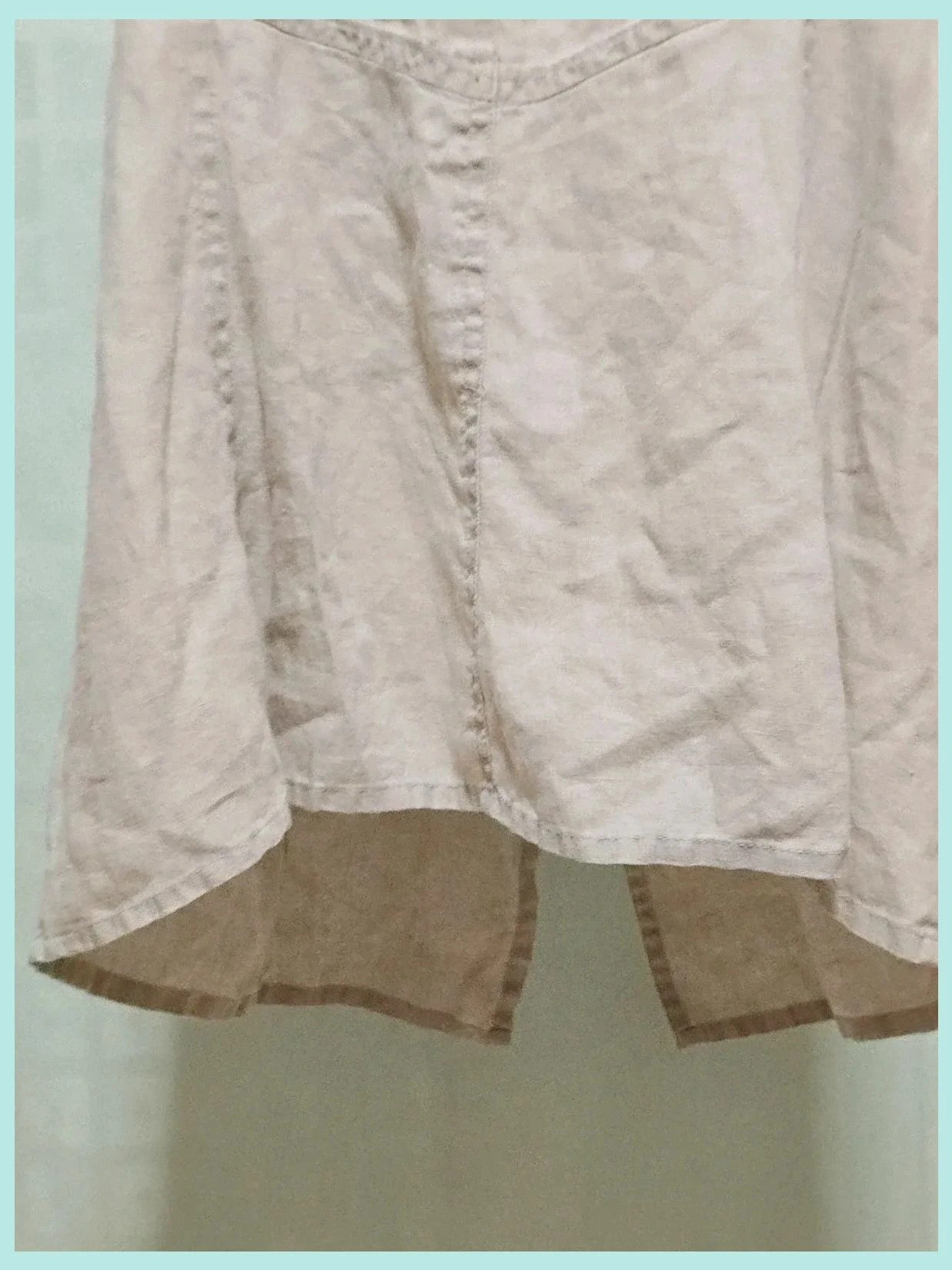Beige linen blend maxi skirt – Fransa – taille XL / 42 / 14 5