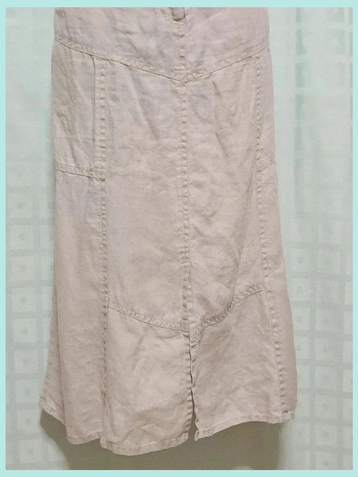 Beige linen blend maxi skirt – Fransa – taille XL / 42 / 14 3