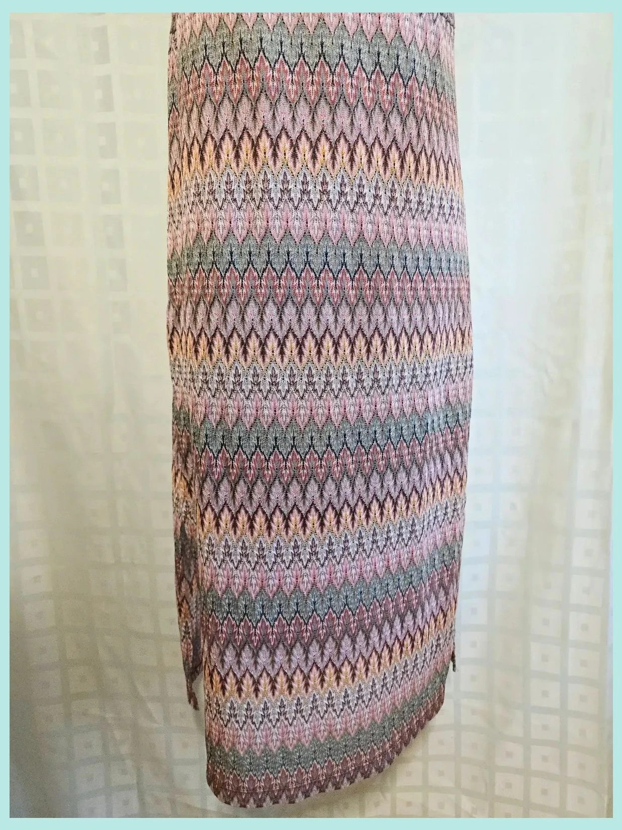 Multicolor Zigzag Knit Sleeveless Midi Dress – Jake*s – taille S / 36 / 8 5