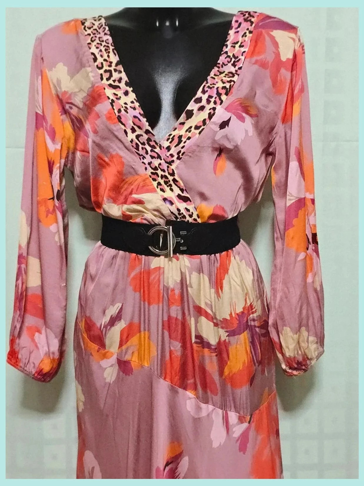 Floral animal print maxi dress – Dixie – taille M / 38 / 10 2
