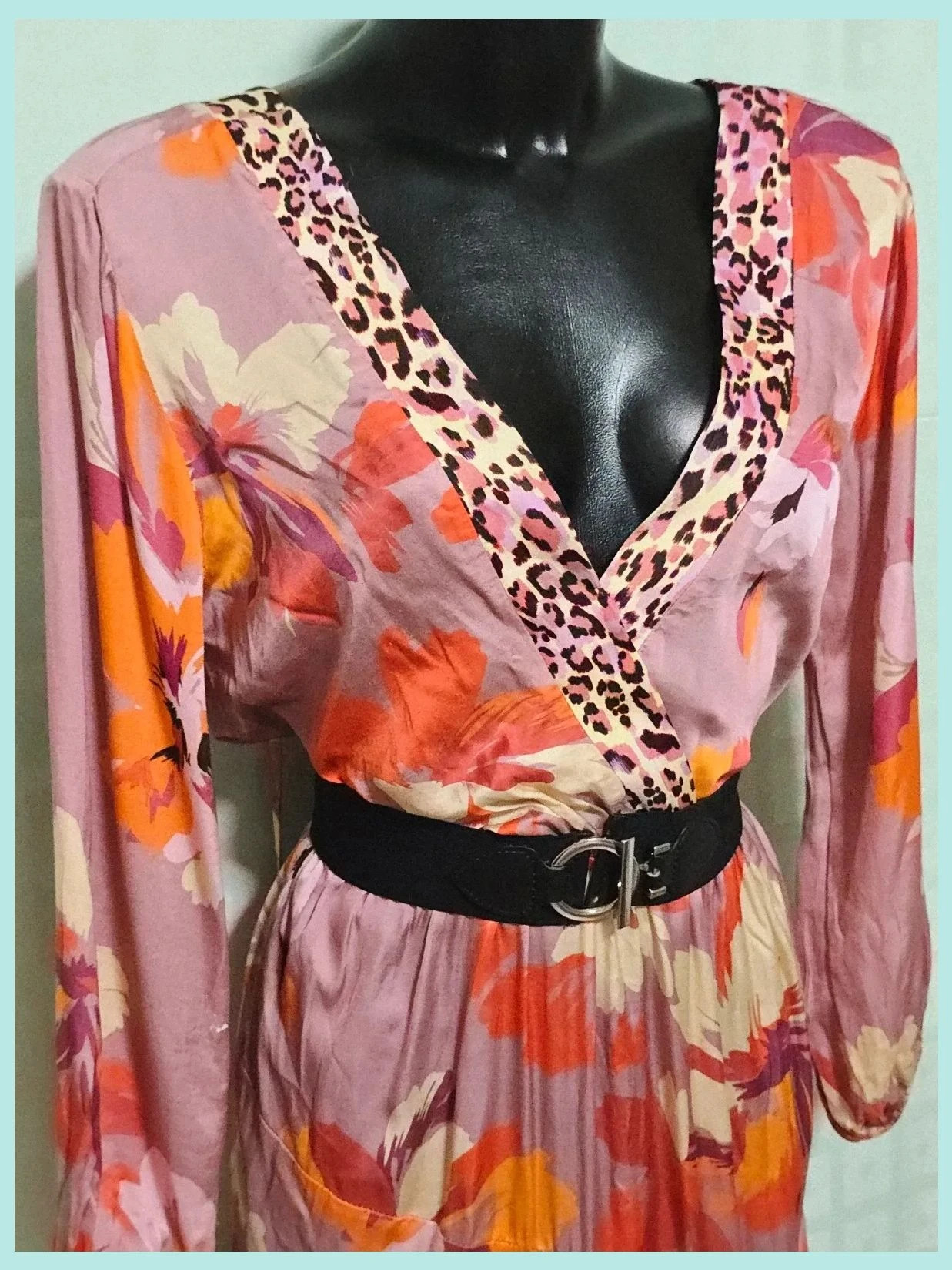 Floral animal print maxi dress – Dixie – taille M / 38 / 10 4