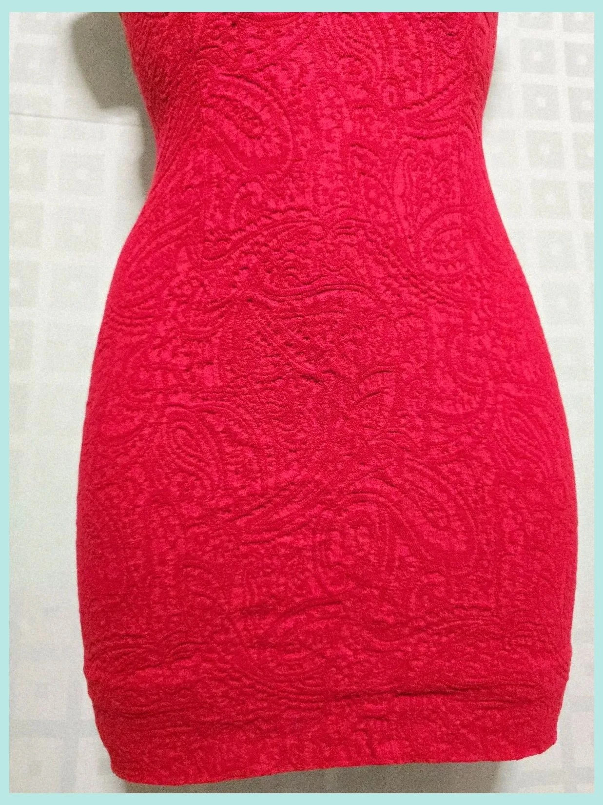 Vintage Red Chain Strap Dress – Vintage Dressing – taille S / 36 / 8 3