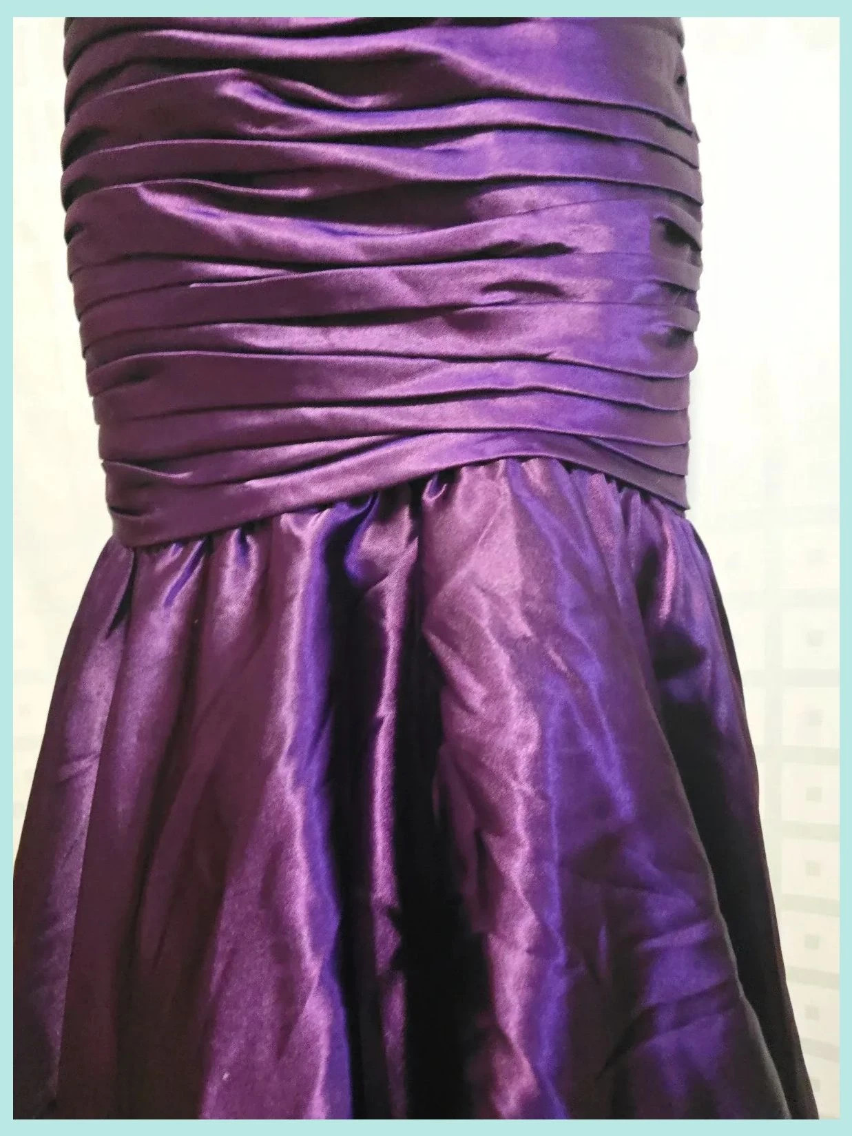 Purple Satin Mermaid Prom Gown – Juju & Christine – taille M / 38 / 10 5