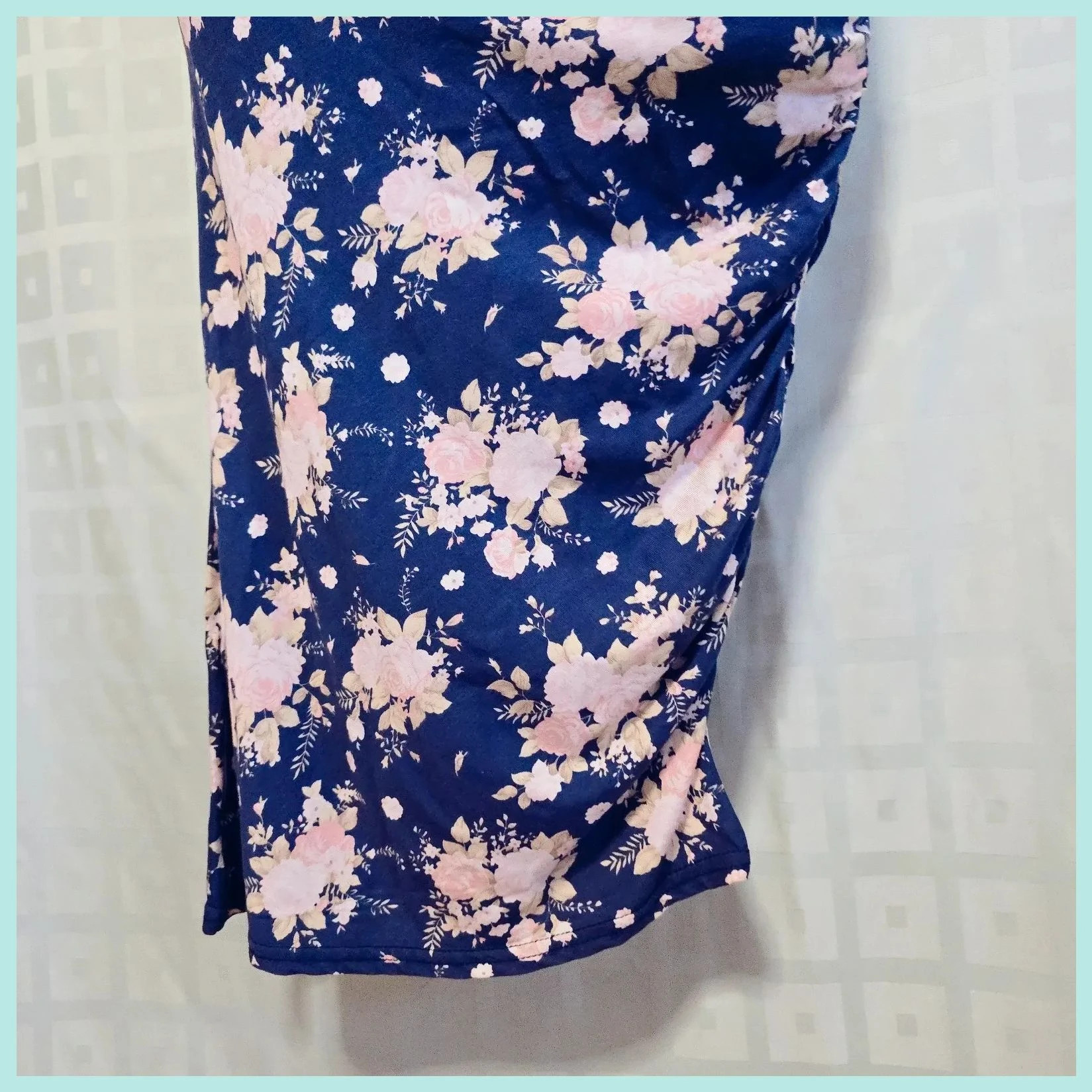 Blue Tropical Floral Ponte Dress – ICHI – taille S / 36 / 8 5