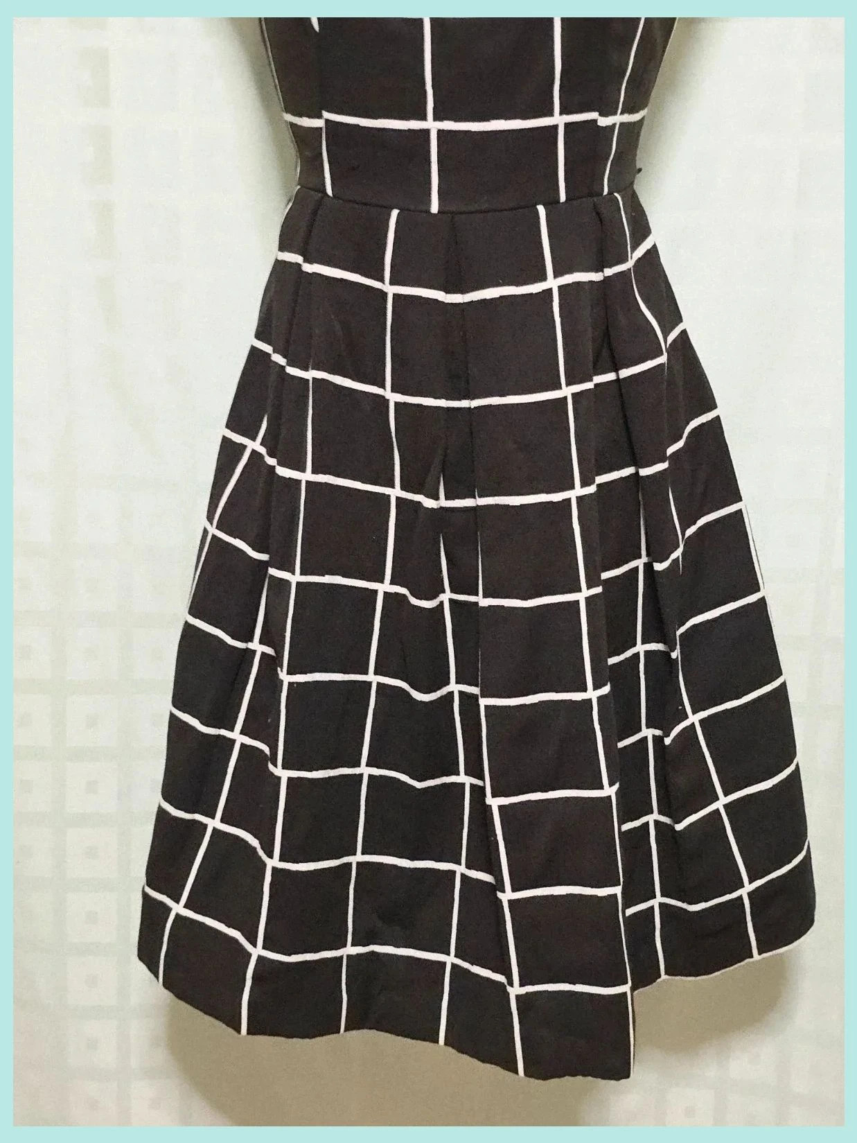 Black Grid Flare Dress – Promod – taille S / 36 / 8 3