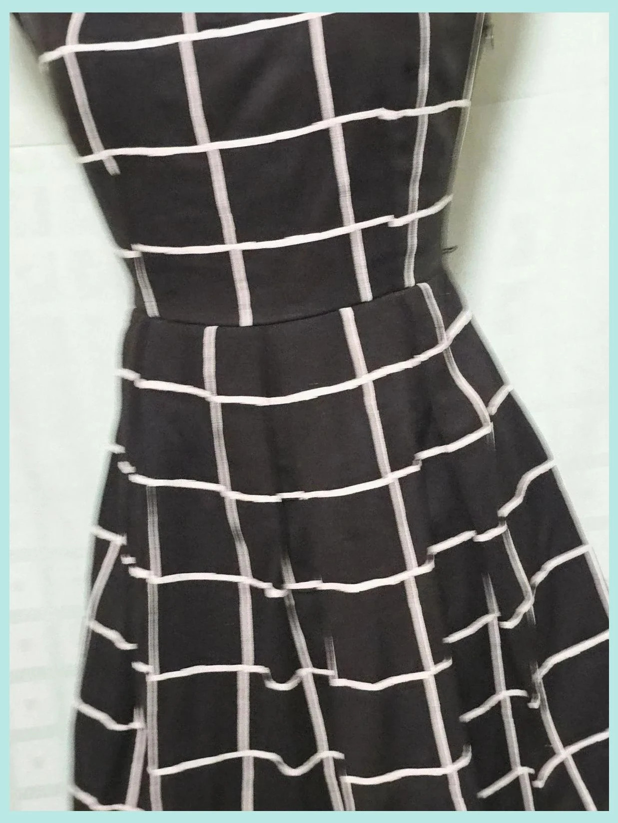 Black Grid Flare Dress – Promod – taille S / 36 / 8 4