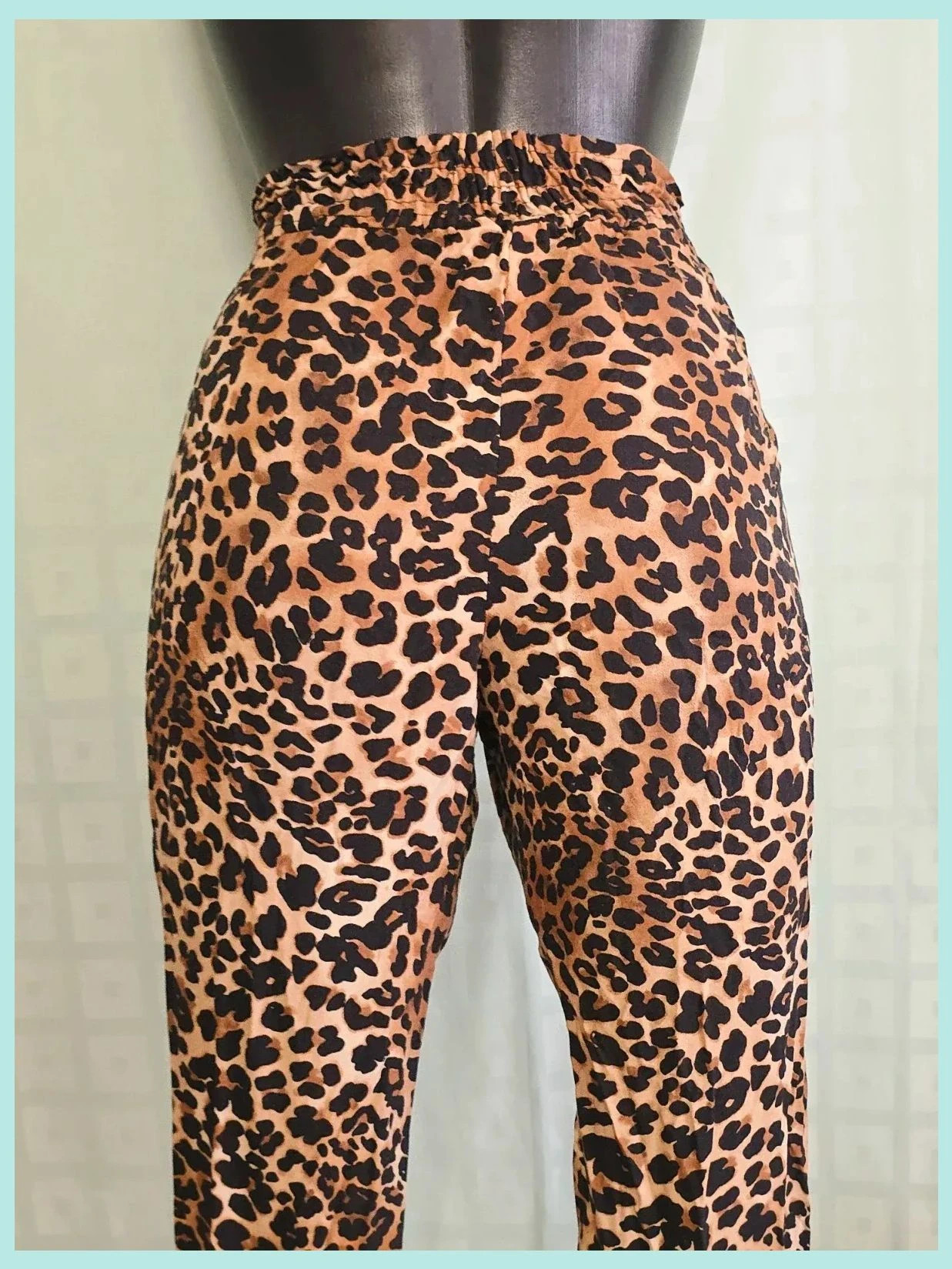 Leopard Print High Waisted Pants – Boutique Belgique – taille Taille unique 4