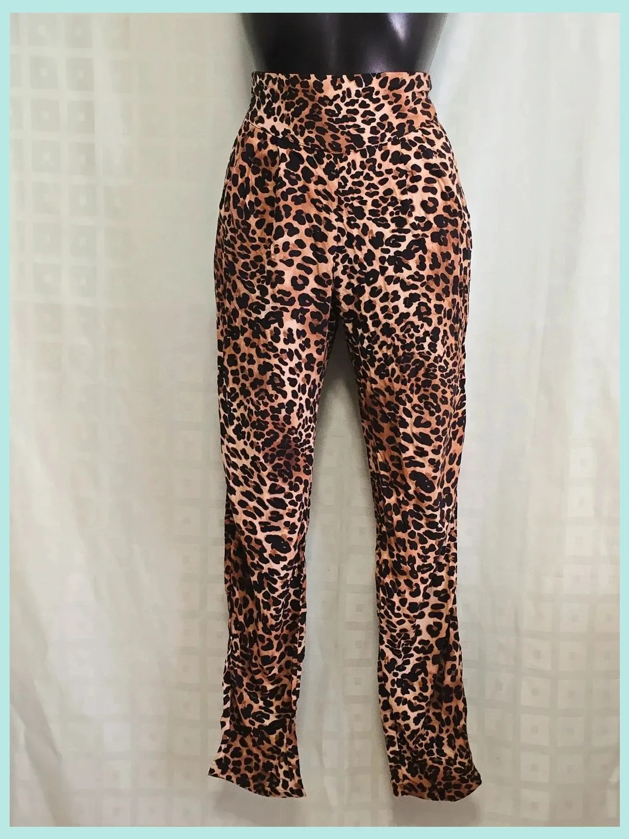Leopard Print High Waisted Pants