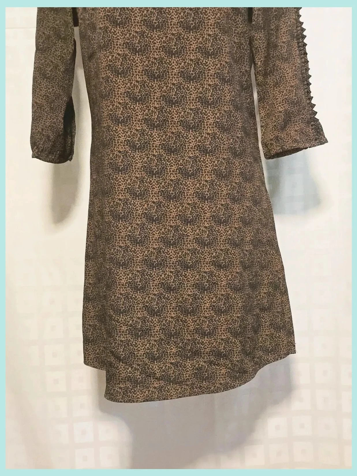 Créateurs de Vêtements Leopard Studded Sleeve Dress – Createurs de vêtements – taille L / 40 / 12 4