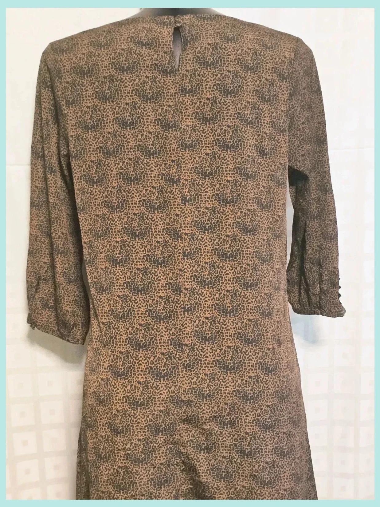 Créateurs de Vêtements Leopard Studded Sleeve Dress – Createurs de vêtements – taille L / 40 / 12 5