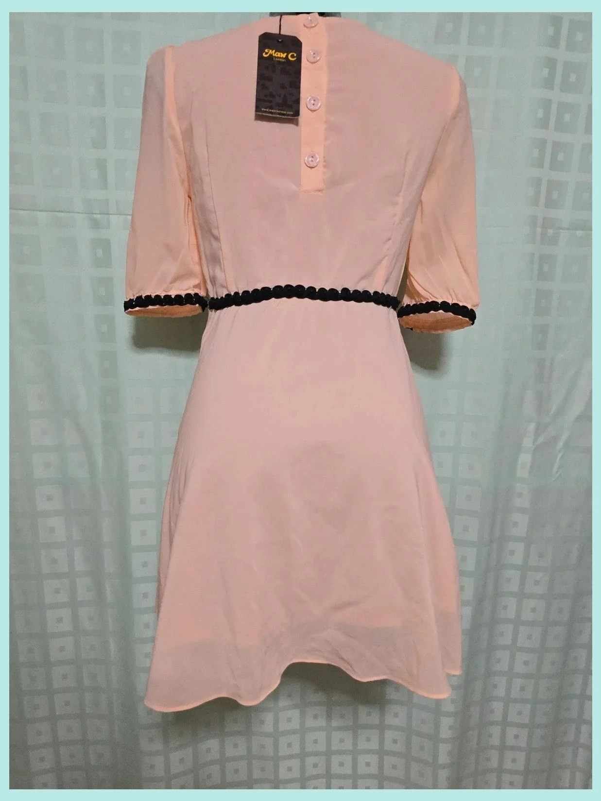 Pastel Orange Summer Dress – Max C London – taille S / 36 / 8 4