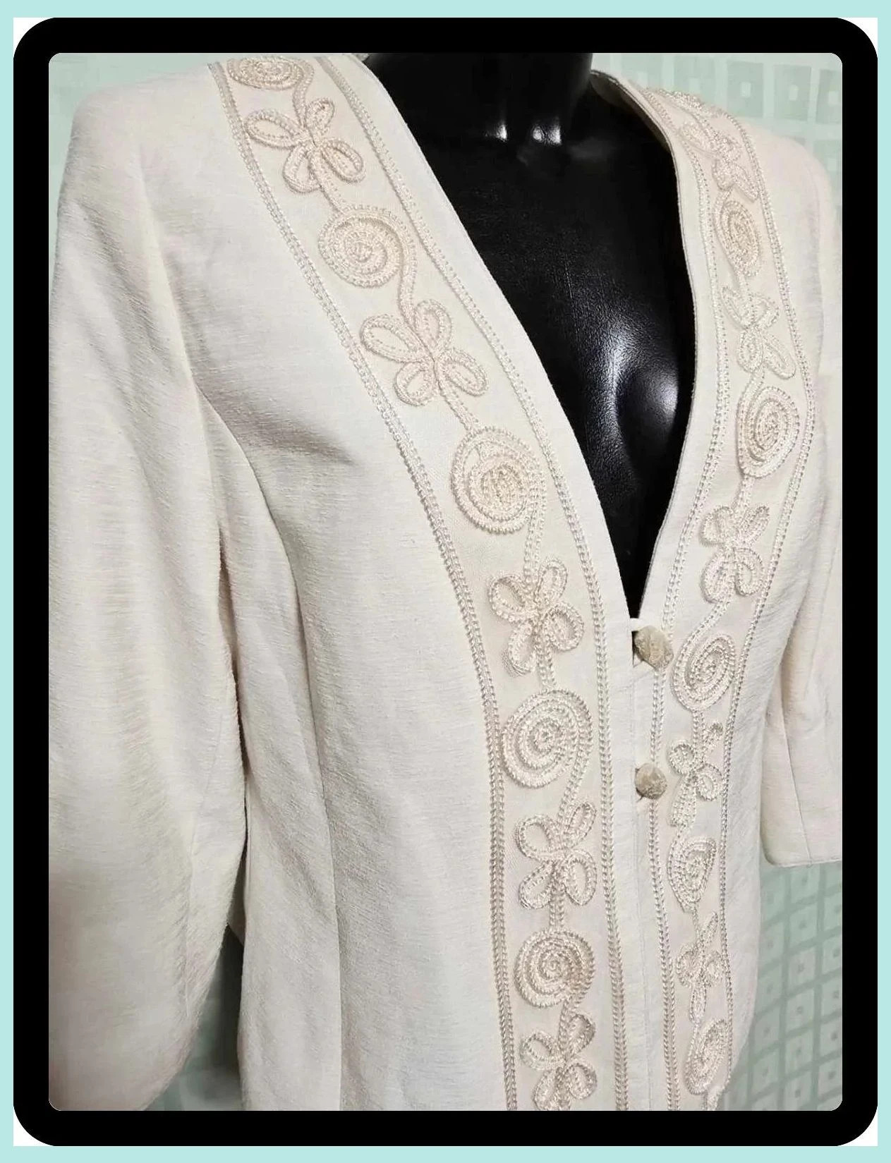 cream party blazer – Emafi – taille XXL / 44 / 16 5