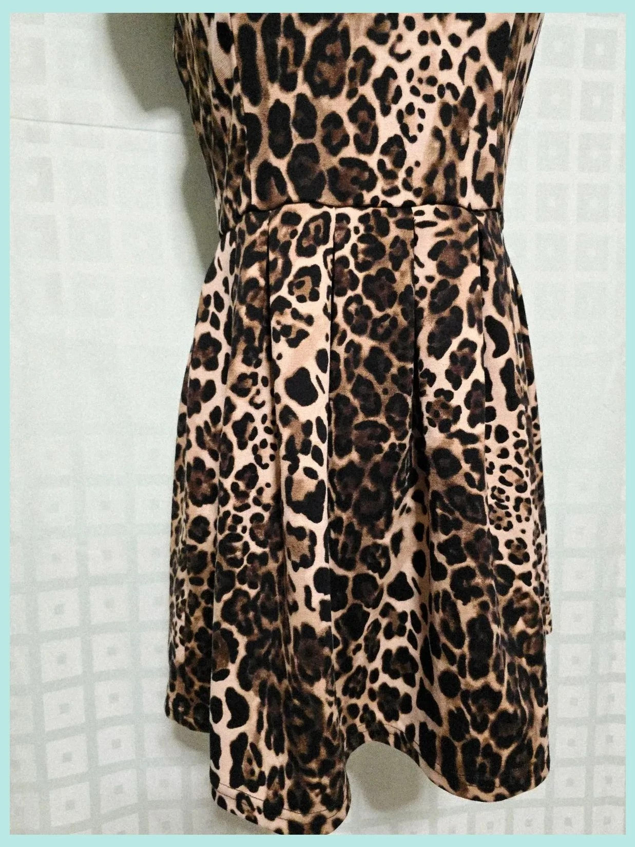 Leopard print skater dress sleeveless – SuiteBlanco – taille M / 38 / 10 3