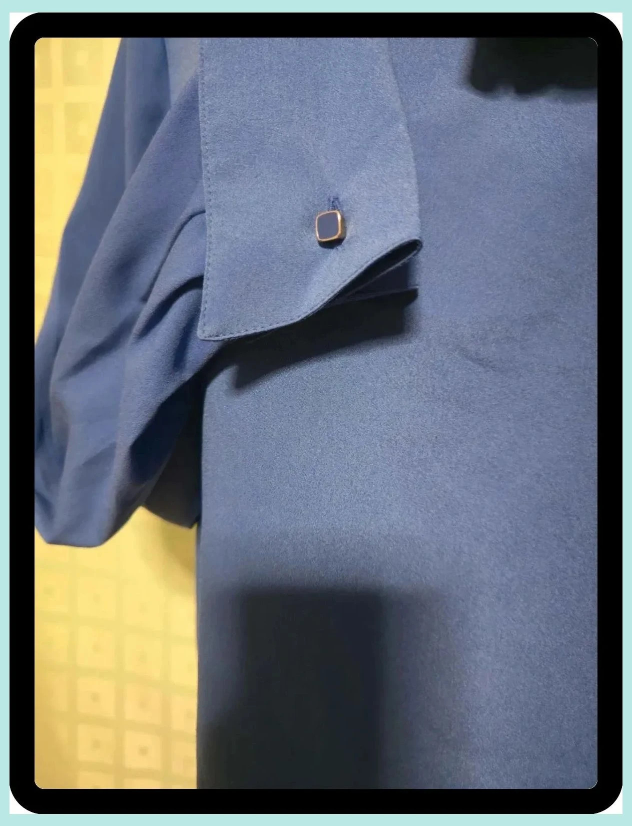 Elegant Periwinkle Blue Boat Neck Long Sleeve Blouse – Trussardi – taille XXXL / 46 / 18 4