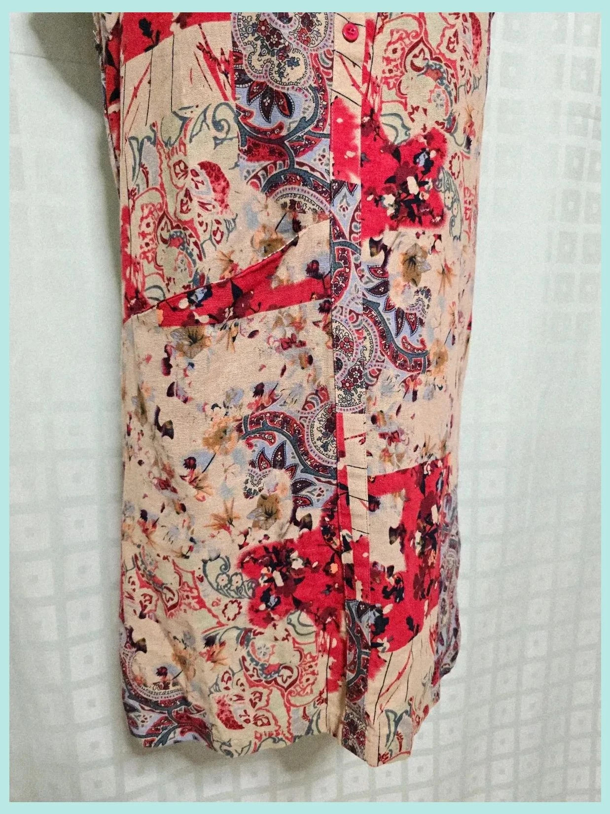 Patchwork Paisley Print Shirt Dress – Zanzea – taille M / 38 / 10 5