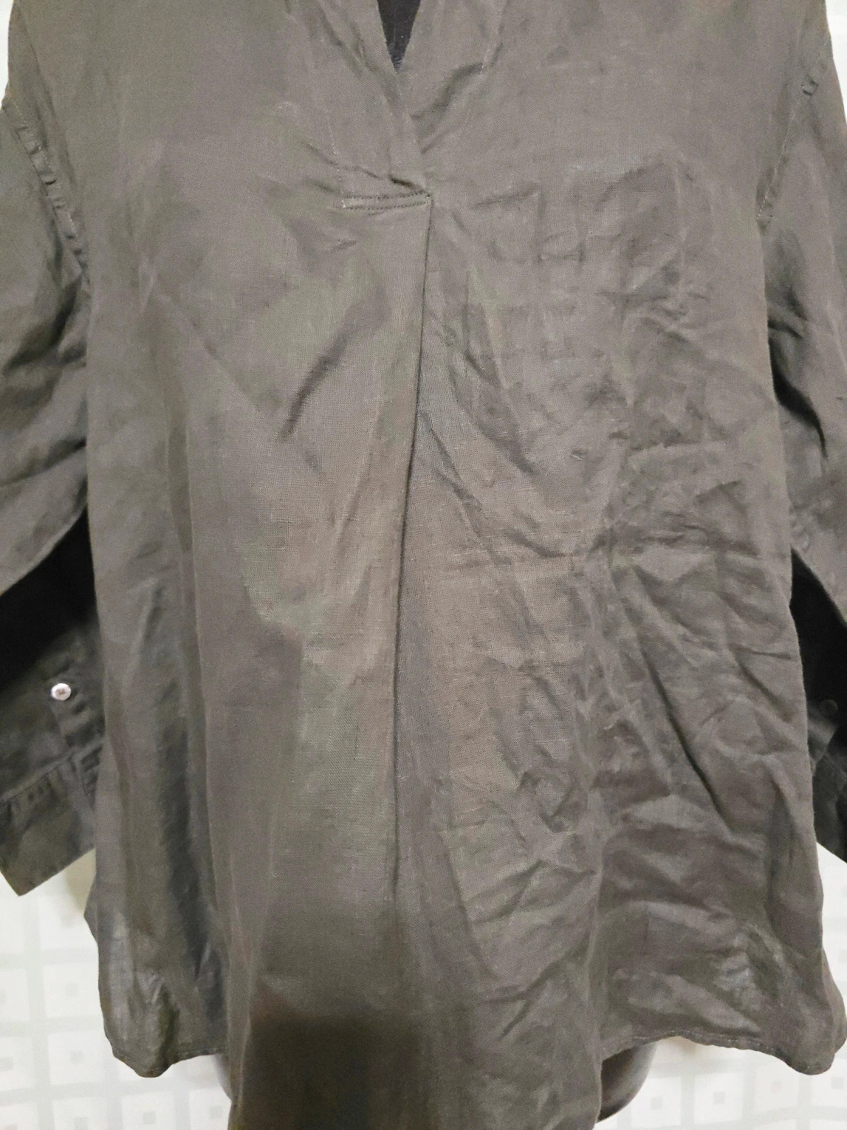 Linen V-Neck Tunic Top – Uniqlo – taille XXL / 44 / 16 3