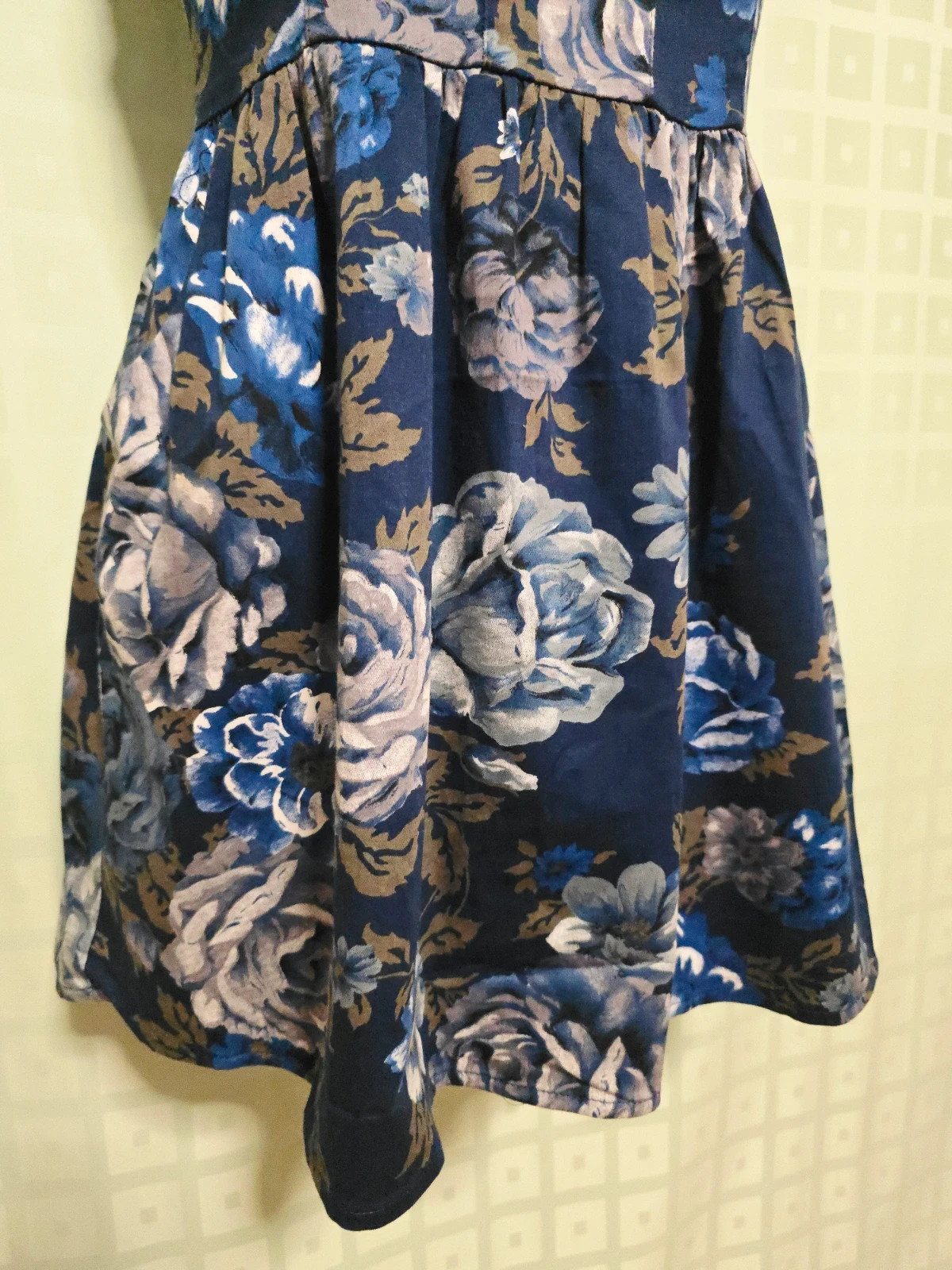 Navy Rose Print Skater Dress – Friday's Project – taille S / 36 / 8 4