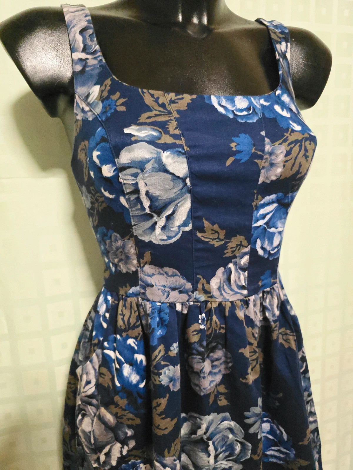 Navy Rose Print Skater Dress – Friday's Project – taille S / 36 / 8 5