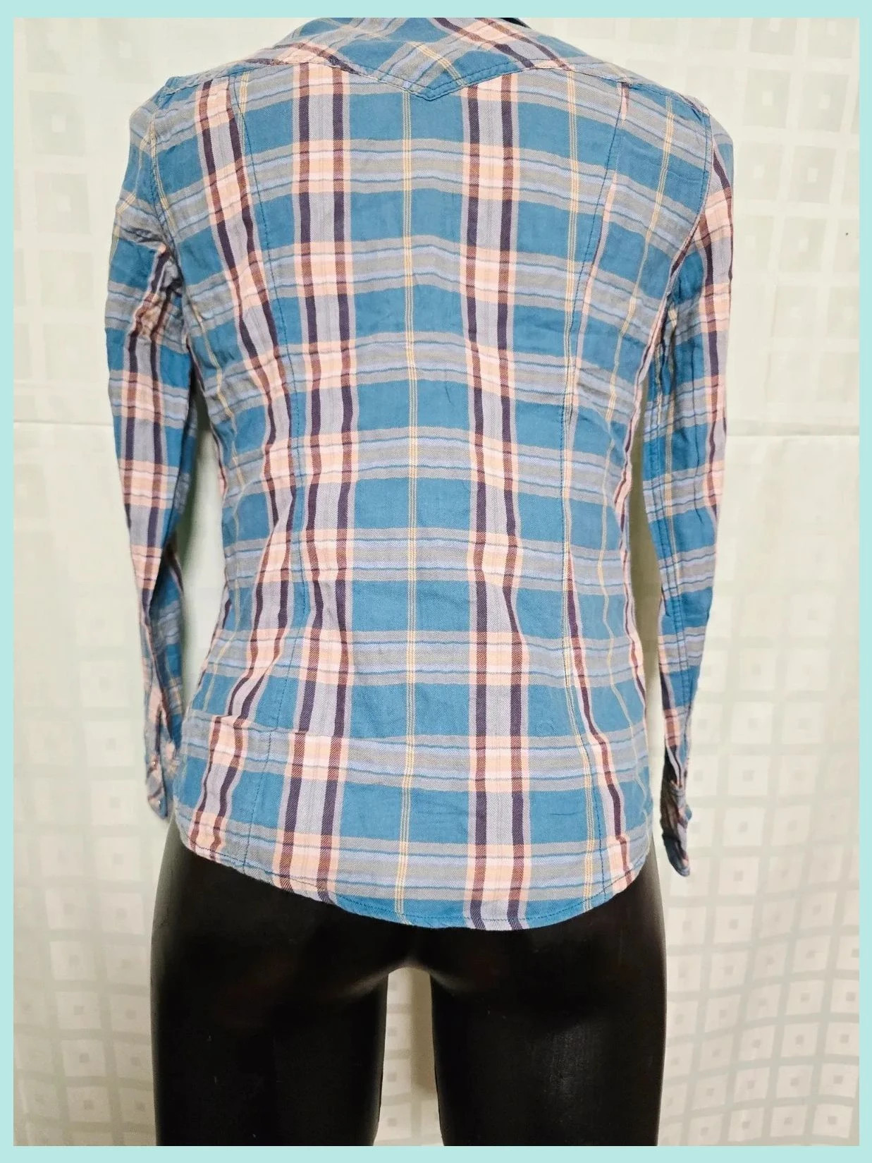 Blue Plaid Western Shirt – Levi's – taille S / 36 / 8 5