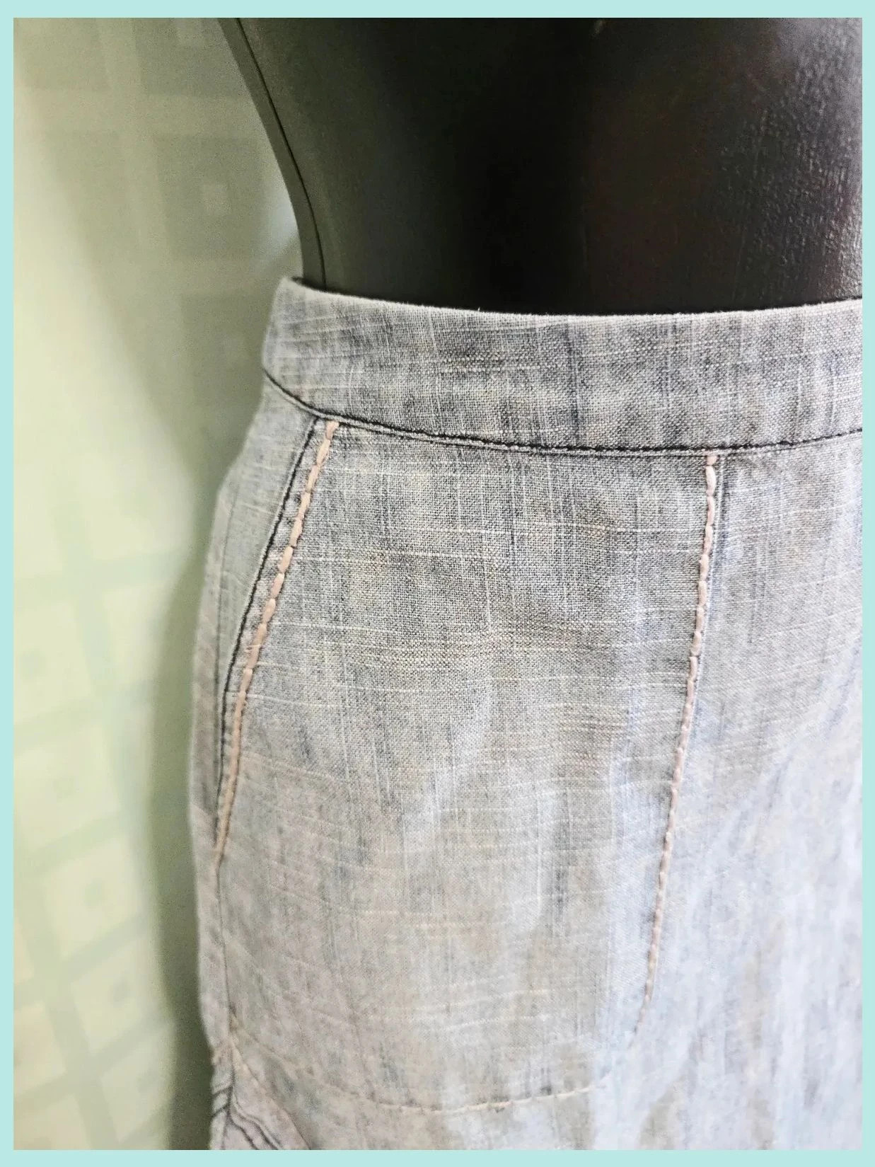 Linen A-Line Midi Skirt with Pockets – Mexx – taille L / 40 / 12 5