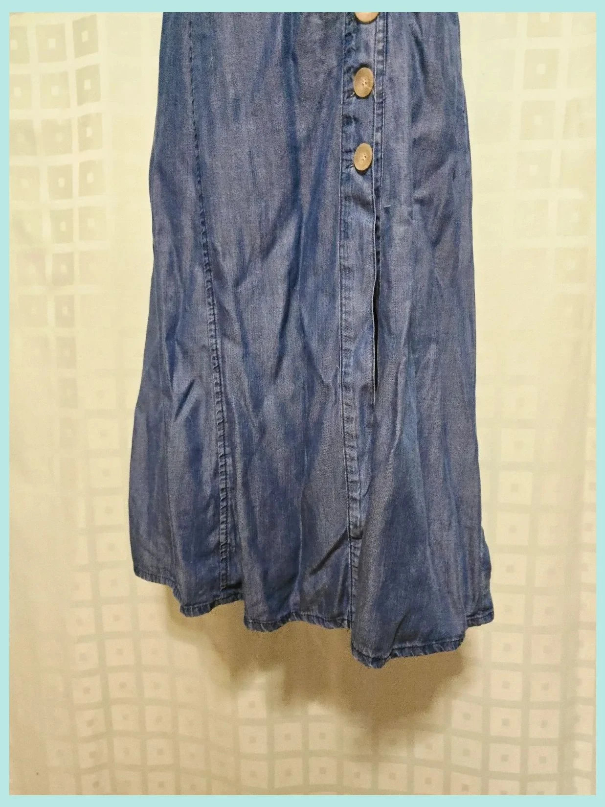 Denim Midi Dress Side Buttons Size 36 – Fórmula Joven – taille S / 36 / 8 4
