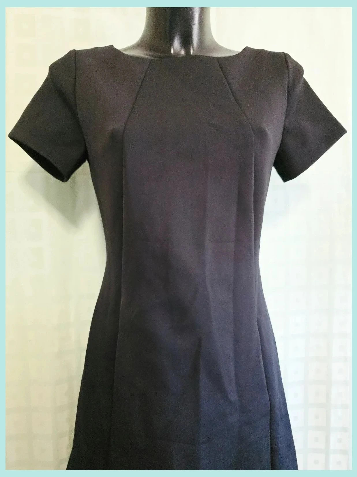 Classic Black Sleeve A-Line Dress – La Dress by Simon – taille M / 38 / 10 2